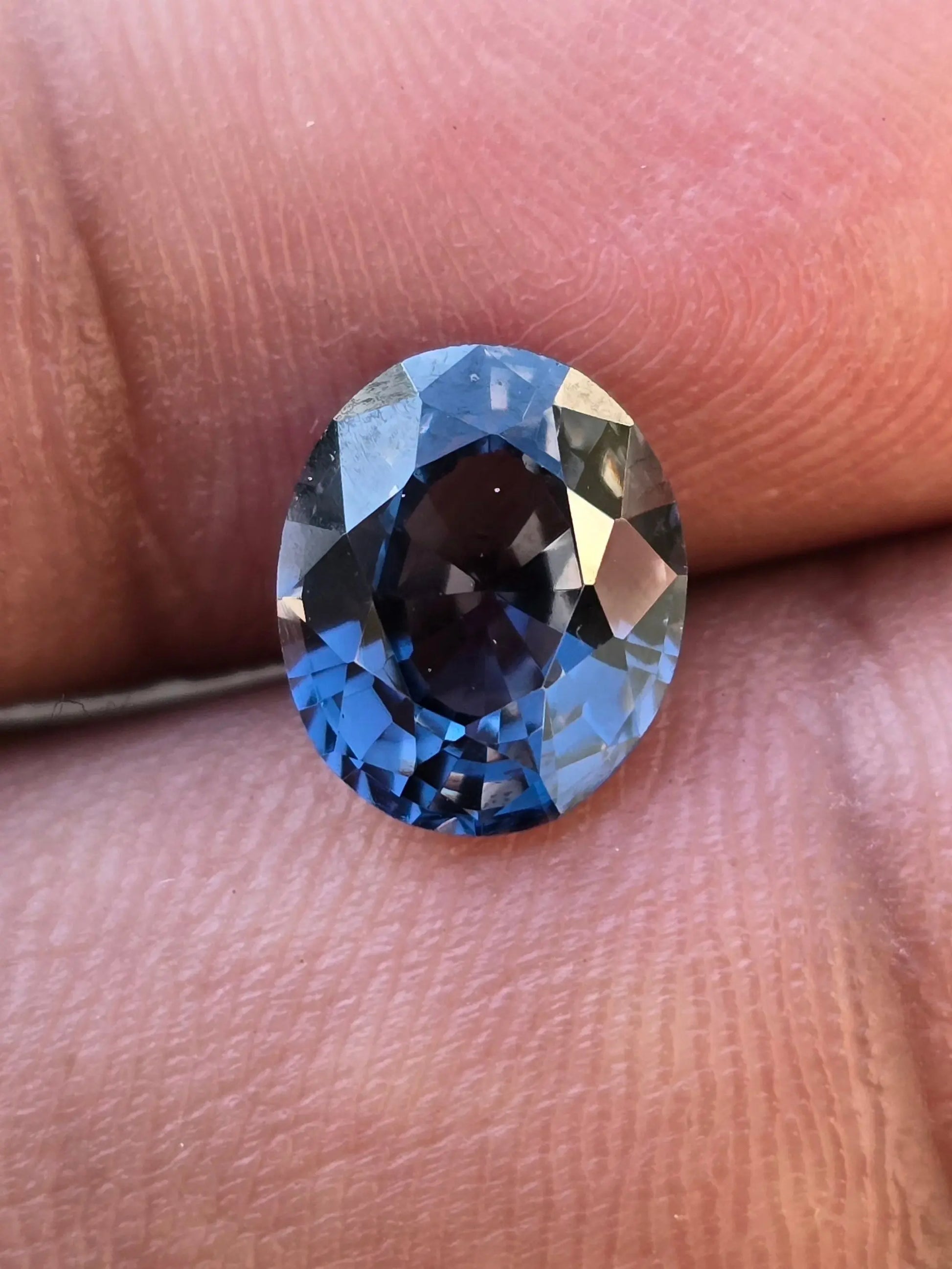 2.37Ct Natural Greyish Blue Spinel | Oval | Unheated Lustrous Stones
