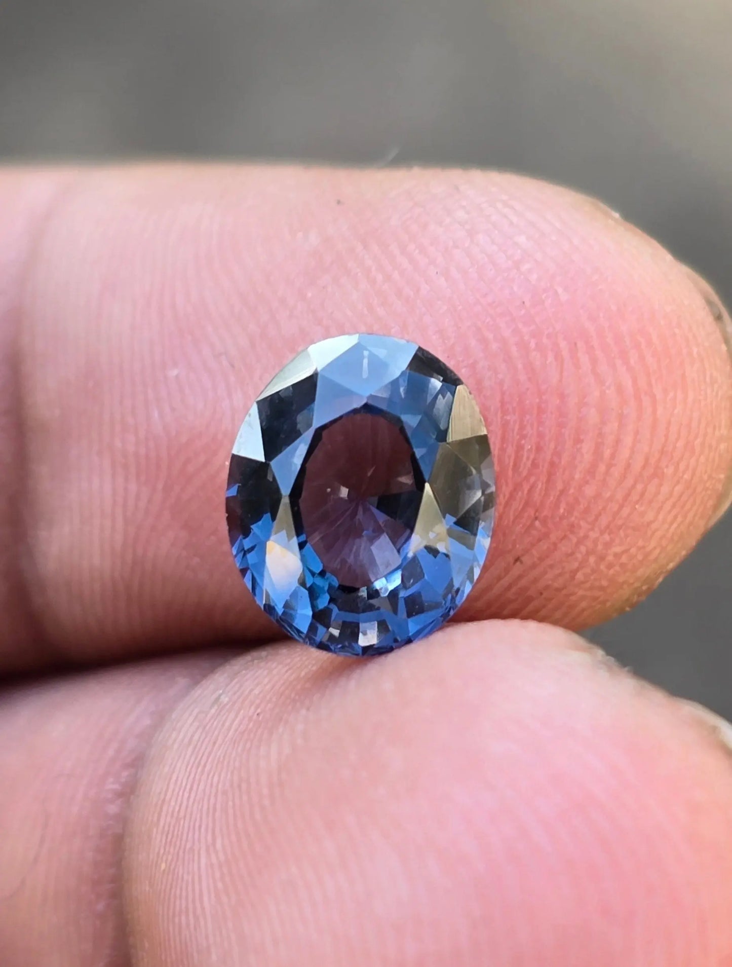 2.37Ct Natural Greyish Blue Spinel | Oval | Unheated Lustrous Stones