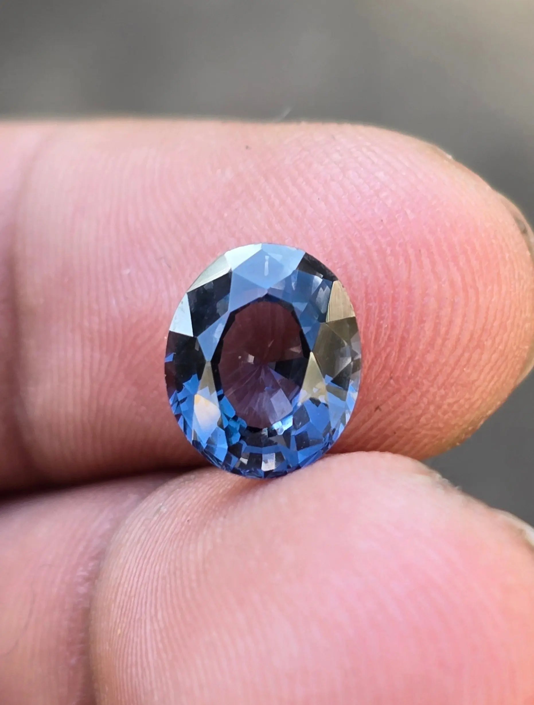 2.37Ct Natural Greyish Blue Spinel | Oval | Unheated Lustrous Stones