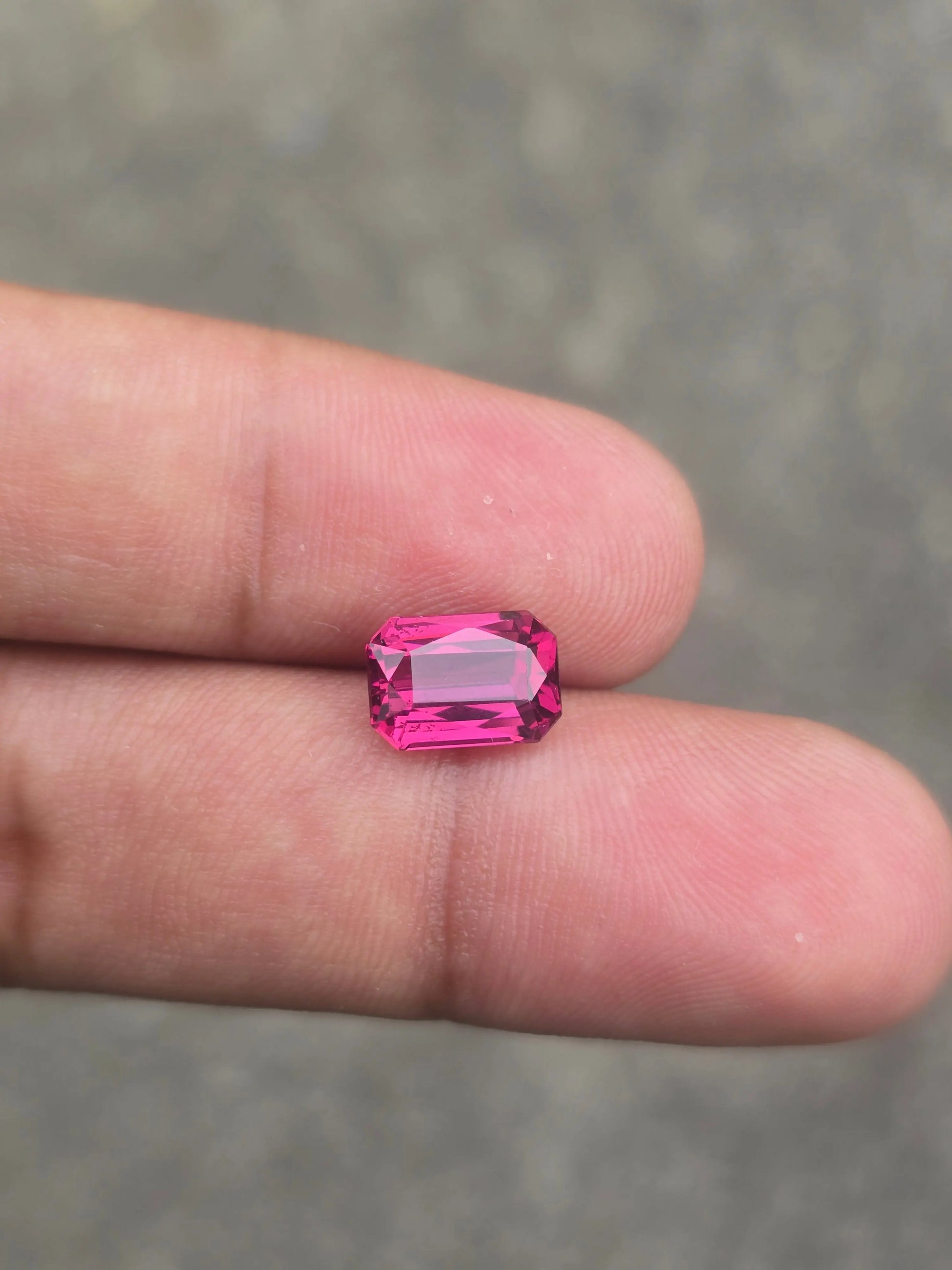 2.83Ct Natural Rhodolight Garnet | Rectangular | Unheated Lustrous Stones