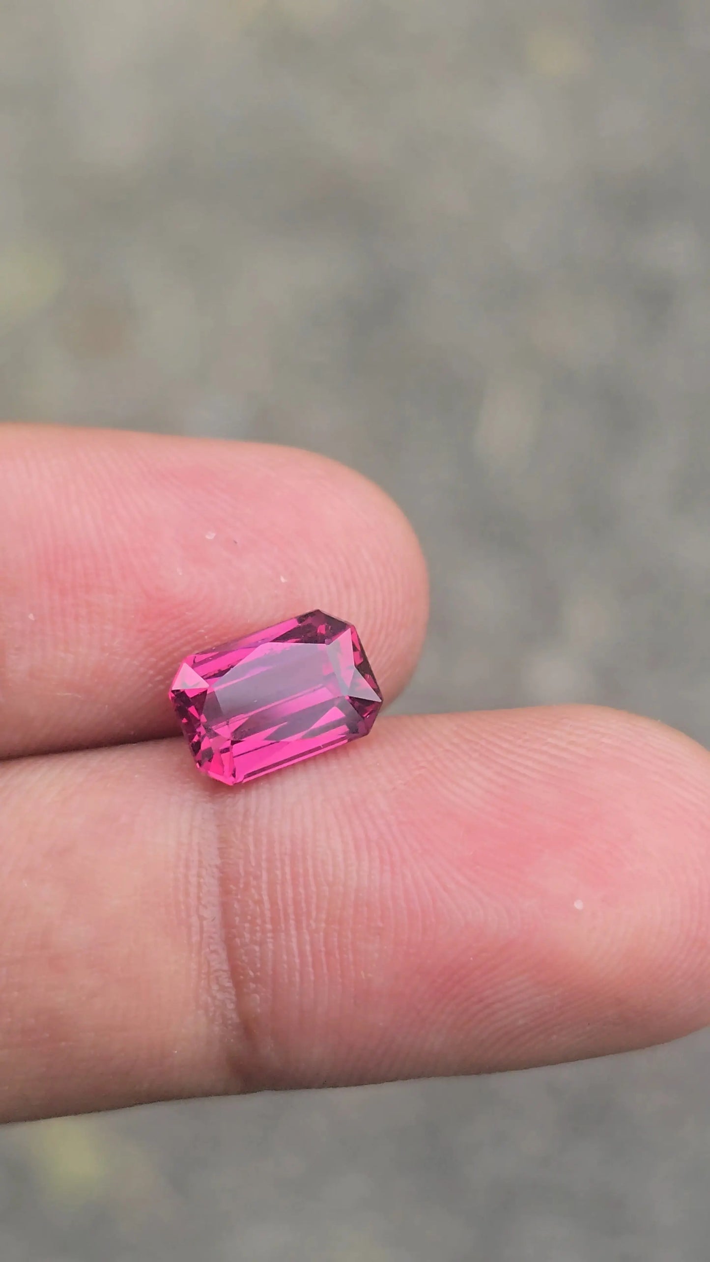 2.83Ct Natural Rhodolight Garnet | Rectangular | Unheated Lustrous Stones