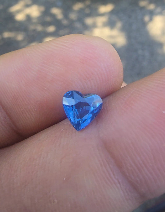 1.04 ct Natural Blue Sapphire | Heart  | Heat Treated Lustrous Stones