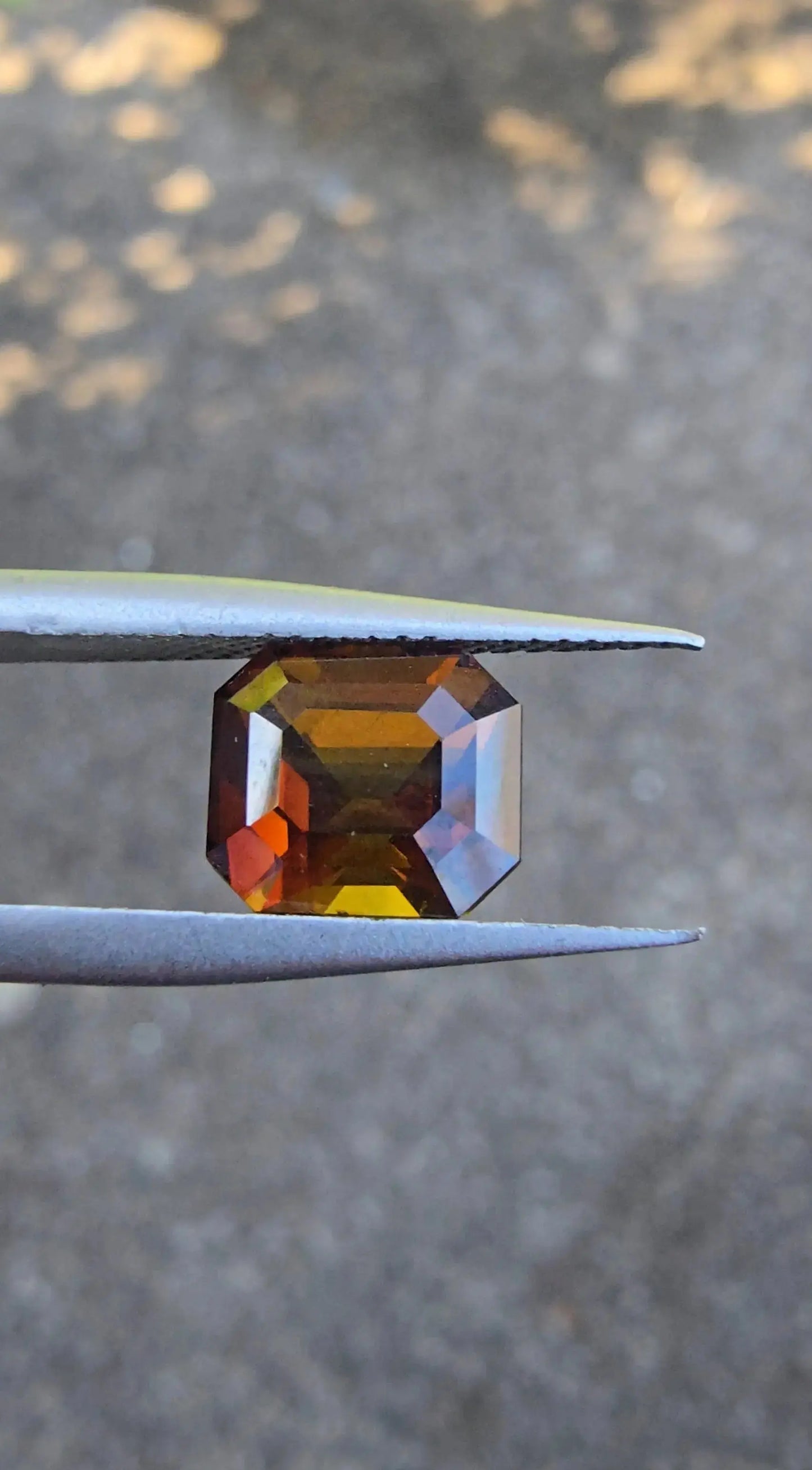 2.03 Ct Natural Bicolour Tourmaline | Octagon Cut | Unheated Sri Lankan Gemstone Lustrous Stones