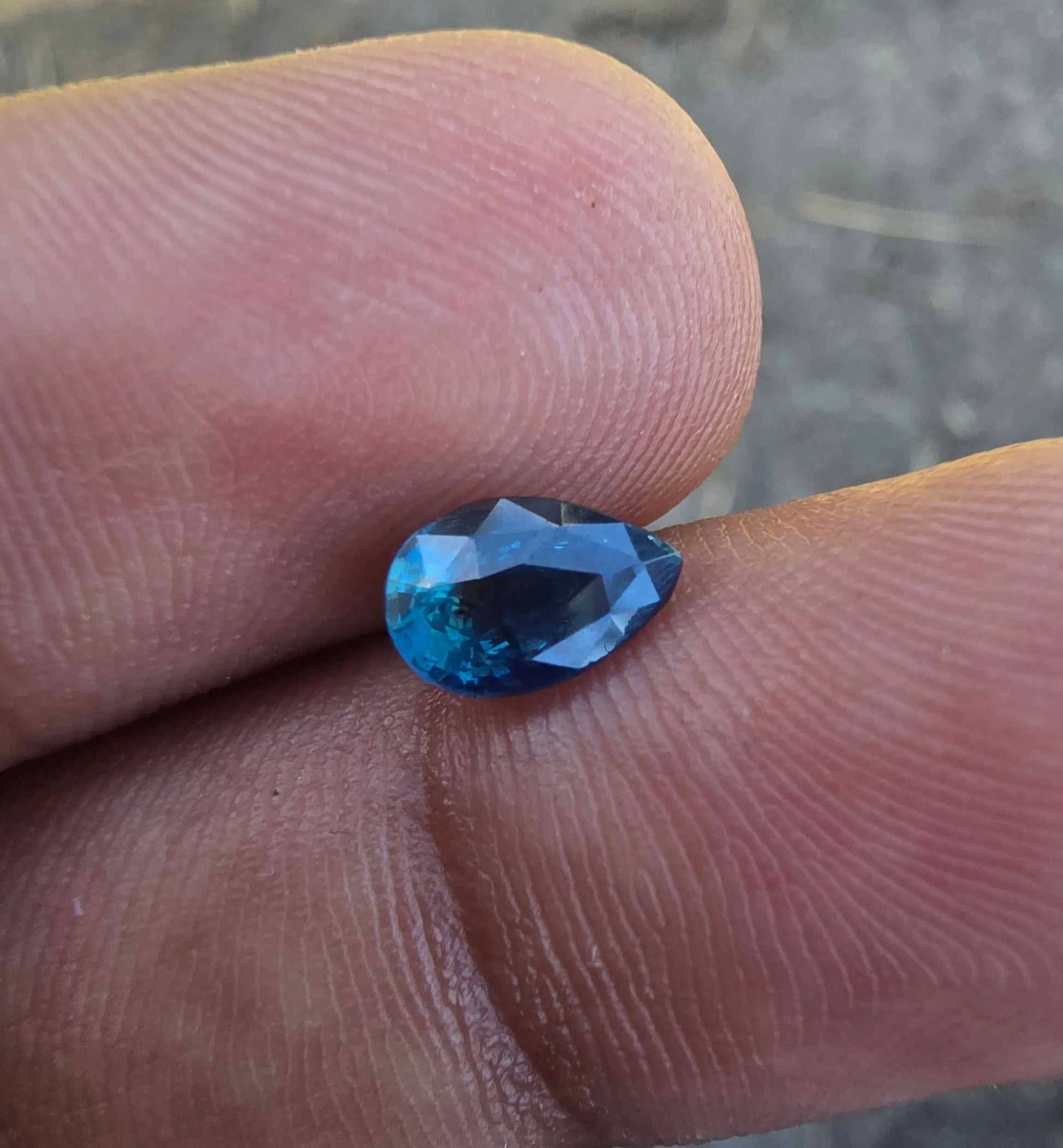 1.00Ct Natural Teal Sapphire | Pear | Unheated Lustrous Stones