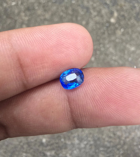 1.07Ct Natural Blue Sapphire | Cushion | Heated Lustrous Stones