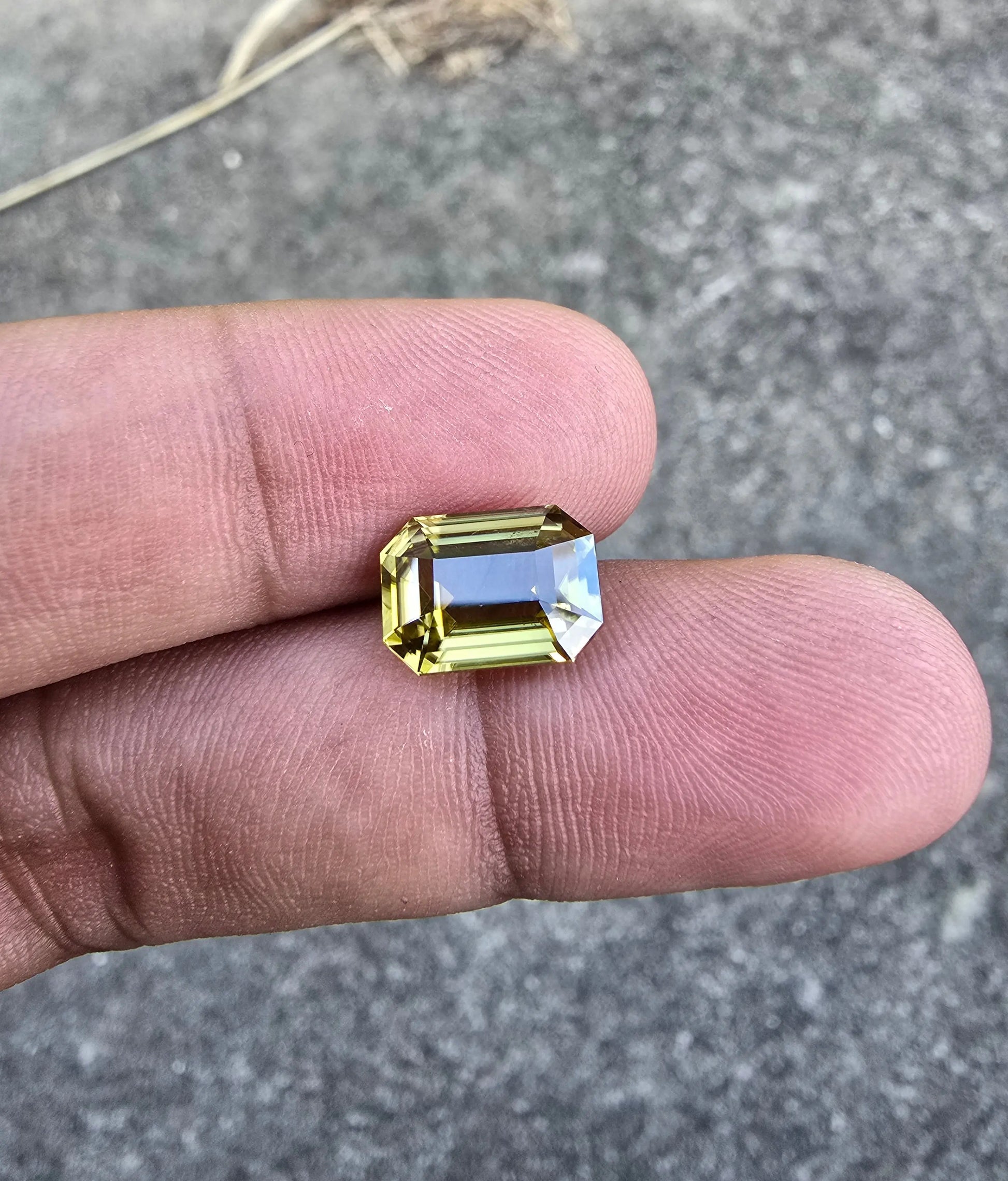 5.16Ct Natural Yellow Zircon | Rectangular | Unheated Lustrous Stones