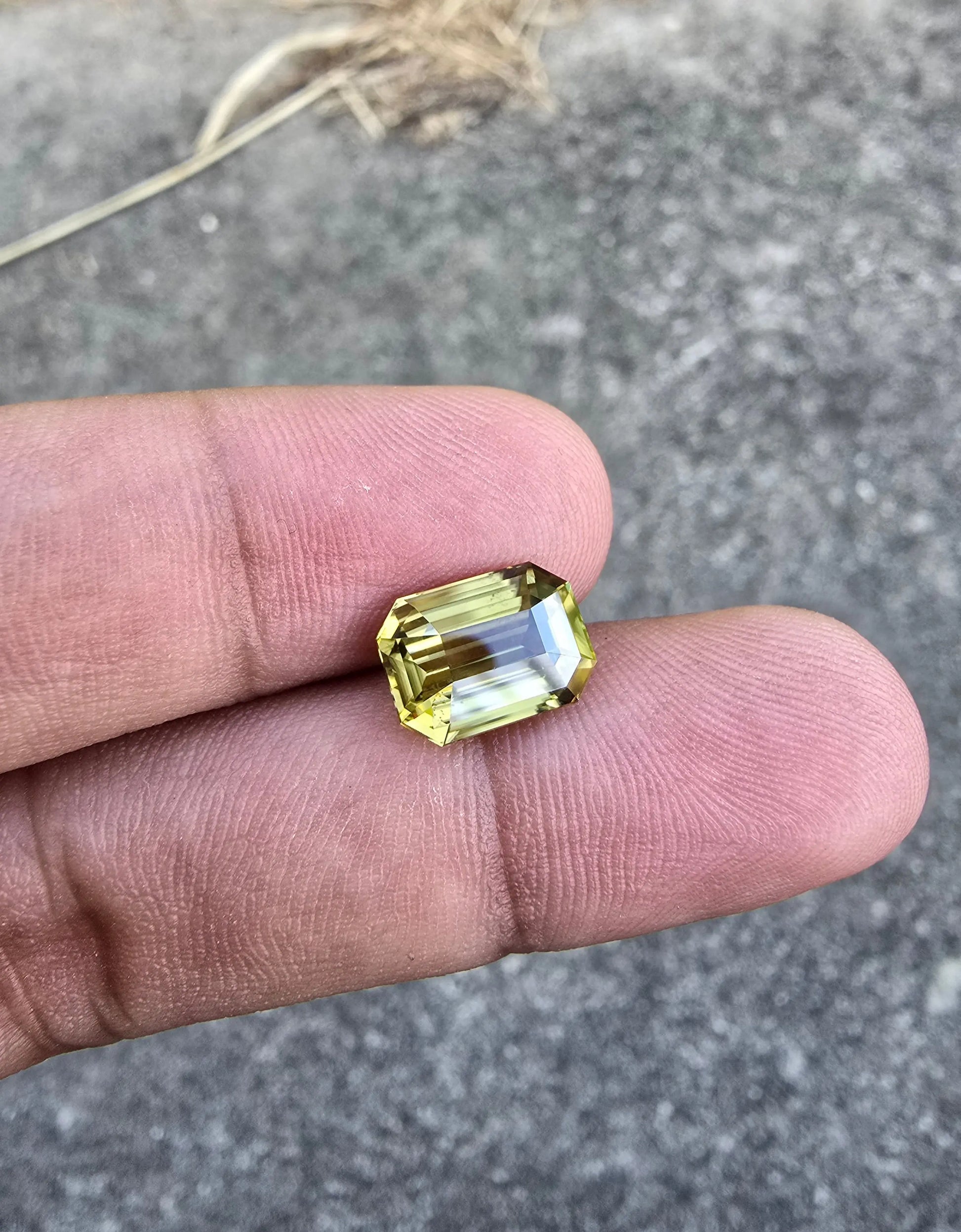 5.16Ct Natural Yellow Zircon | Rectangular | Unheated Lustrous Stones