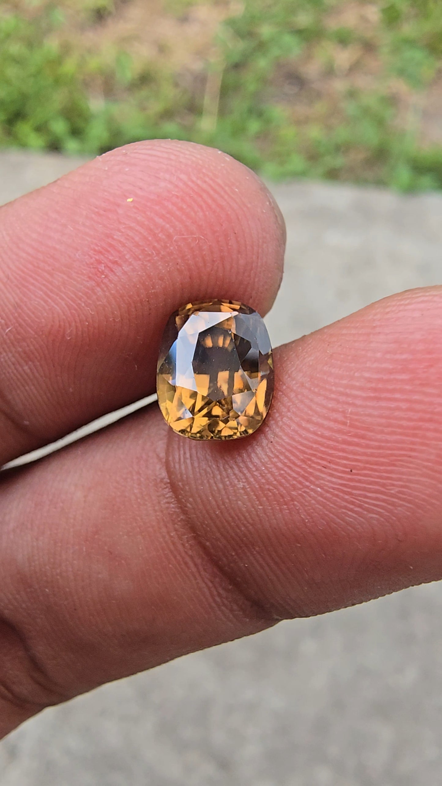 3.57 Ct Natural Brown Zircon | Cushion Shape | Unheated