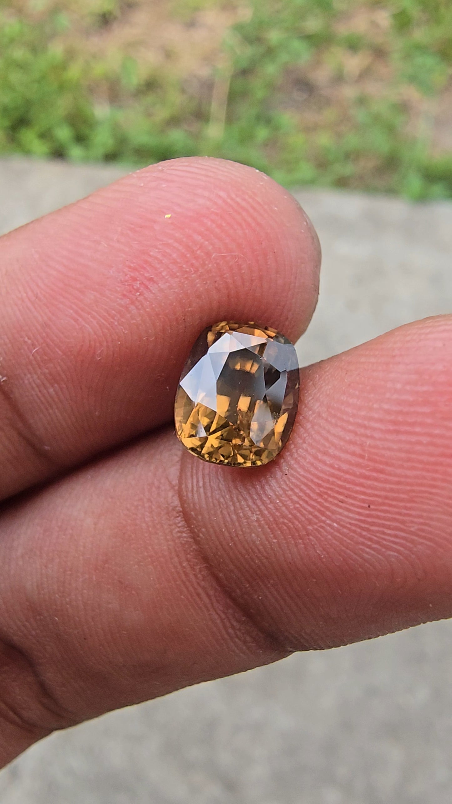 3.57 Ct Natural Brown Zircon | Cushion Shape | Unheated