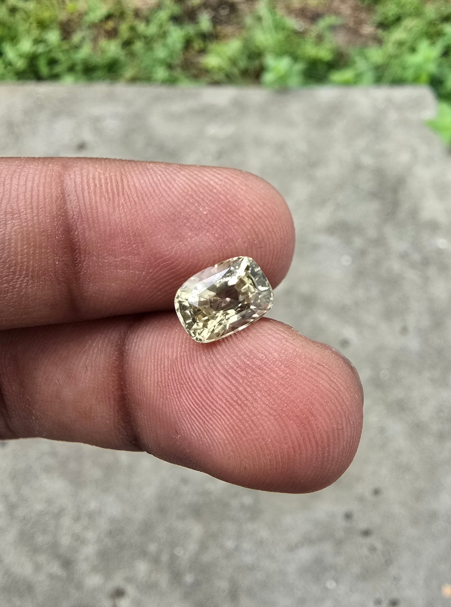  Sri Lankan chrysoberyl cushion cut 2.49 carat showing brilliance and clarity