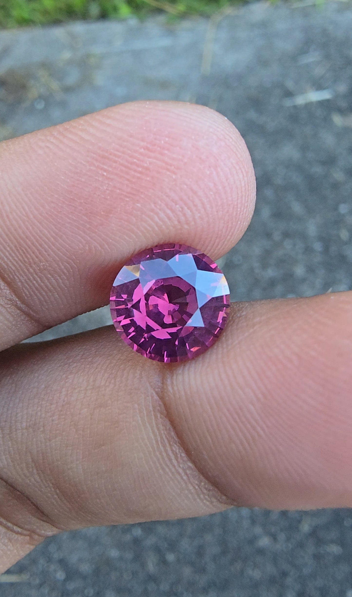 3.46 Ct Natural Malaya Garnet | Round Cut | Unheated | Tanzania