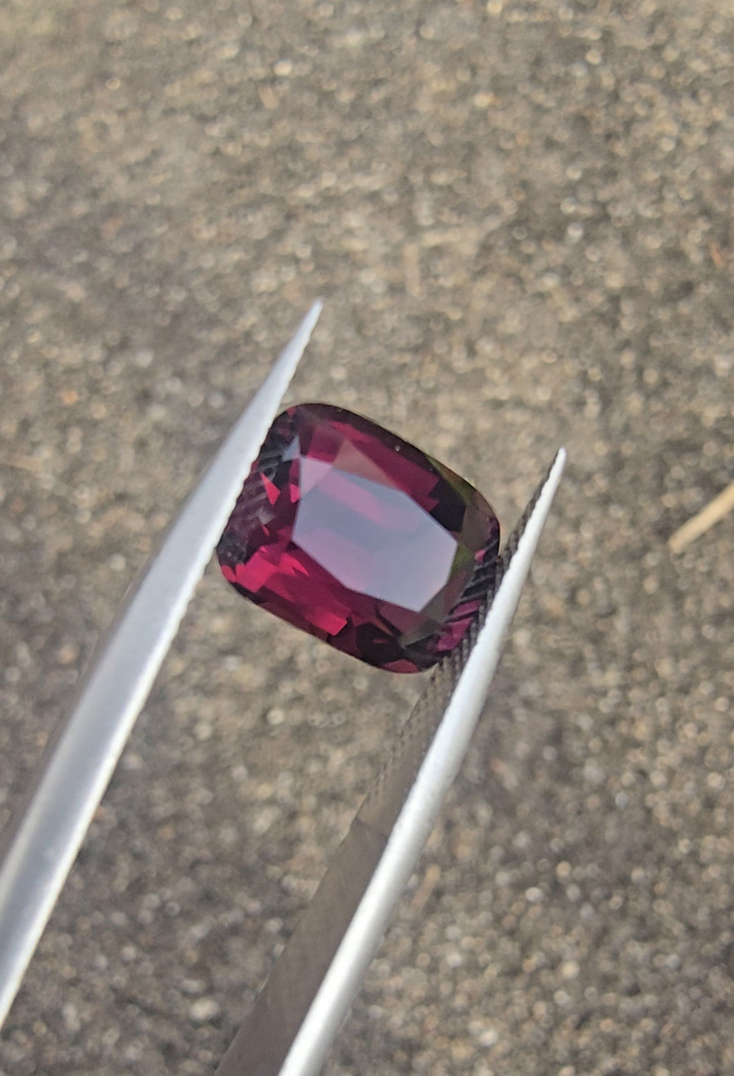 3.93ct Natural Violetish Red Spinel | Cushion Cut | Unheated