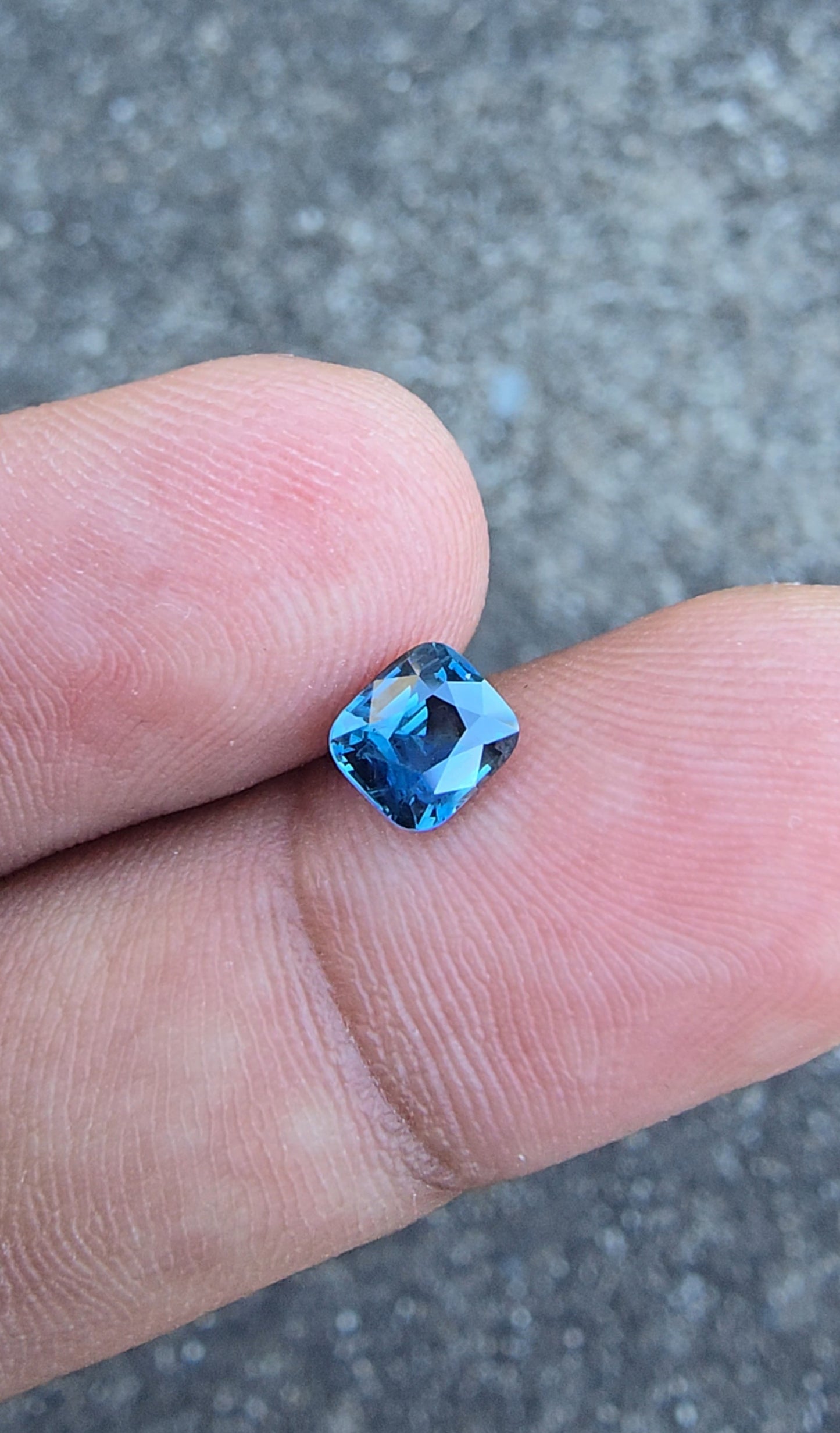 1.00ct Natural Greenish Blue Sapphire | Cushion | Unheated