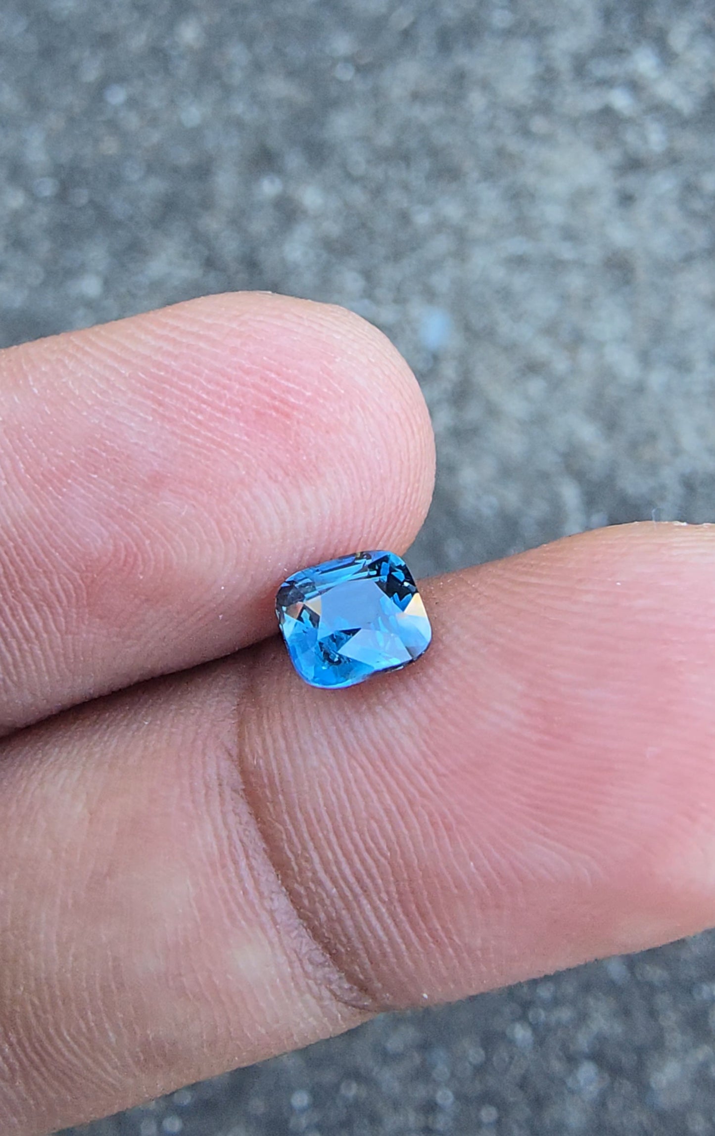 1.00ct Natural Greenish Blue Sapphire | Cushion | Unheated