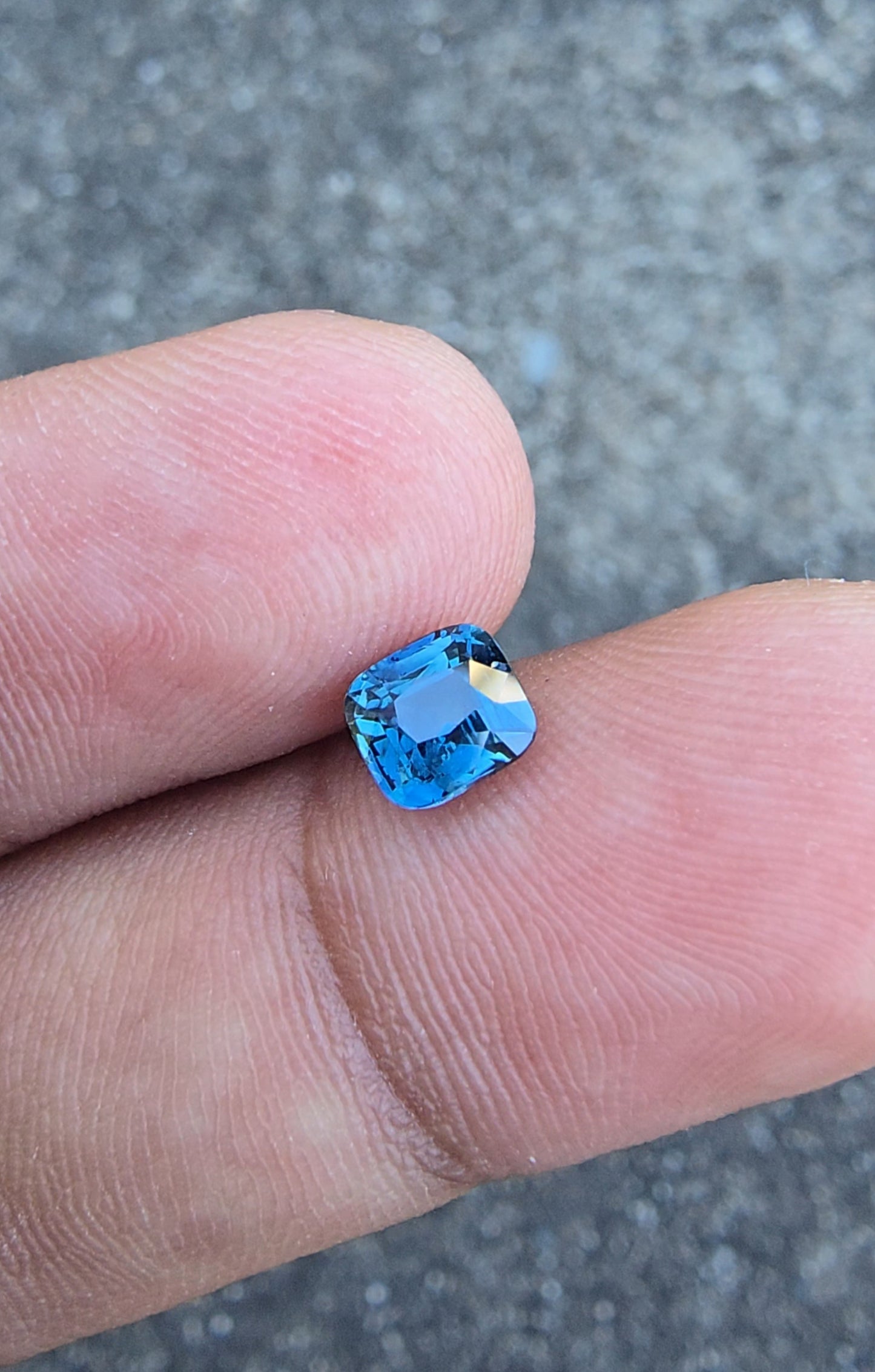 1.00ct Natural Greenish Blue Sapphire | Cushion | Unheated