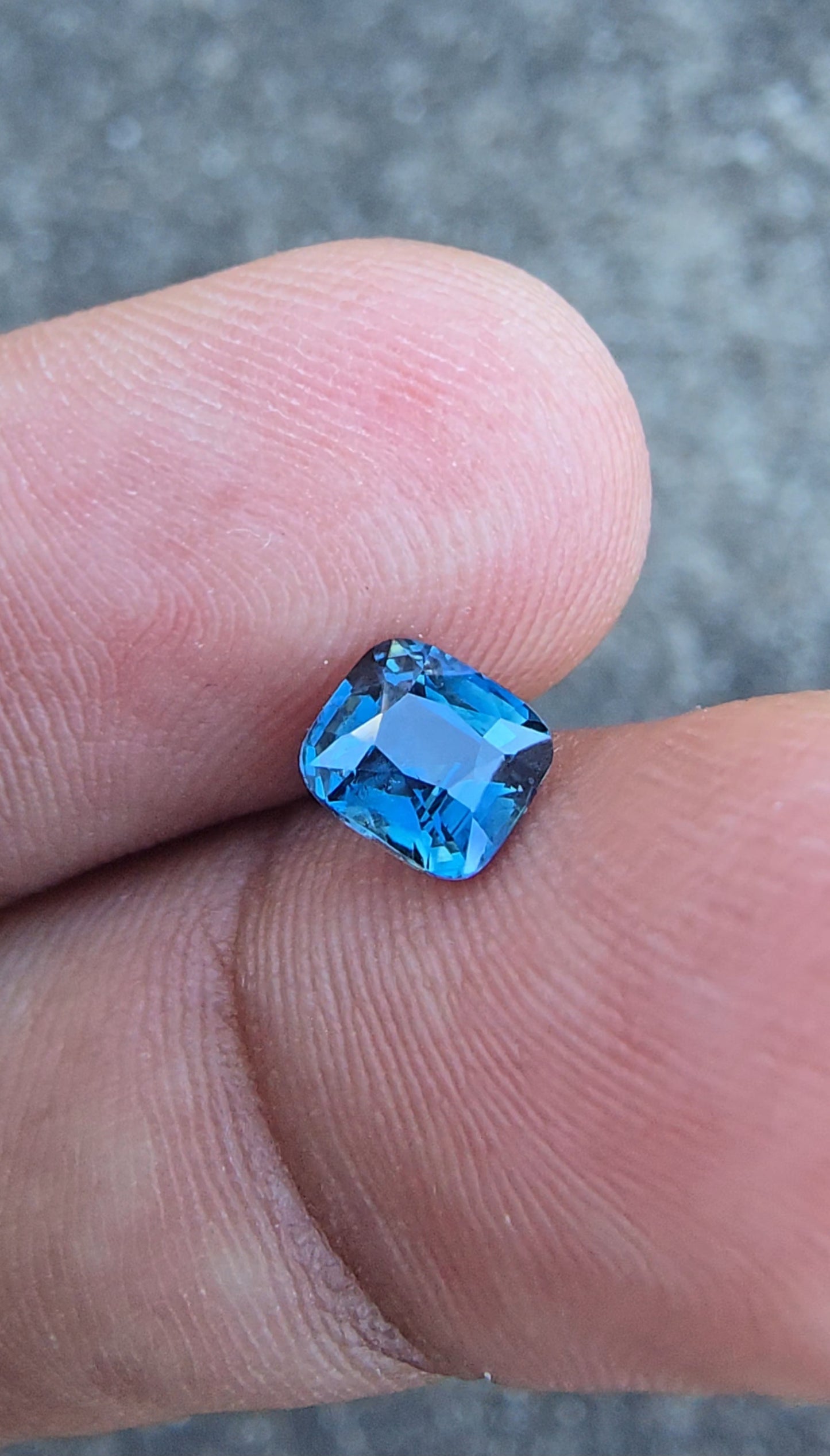 1.00ct Natural Greenish Blue Sapphire | Cushion | Unheated