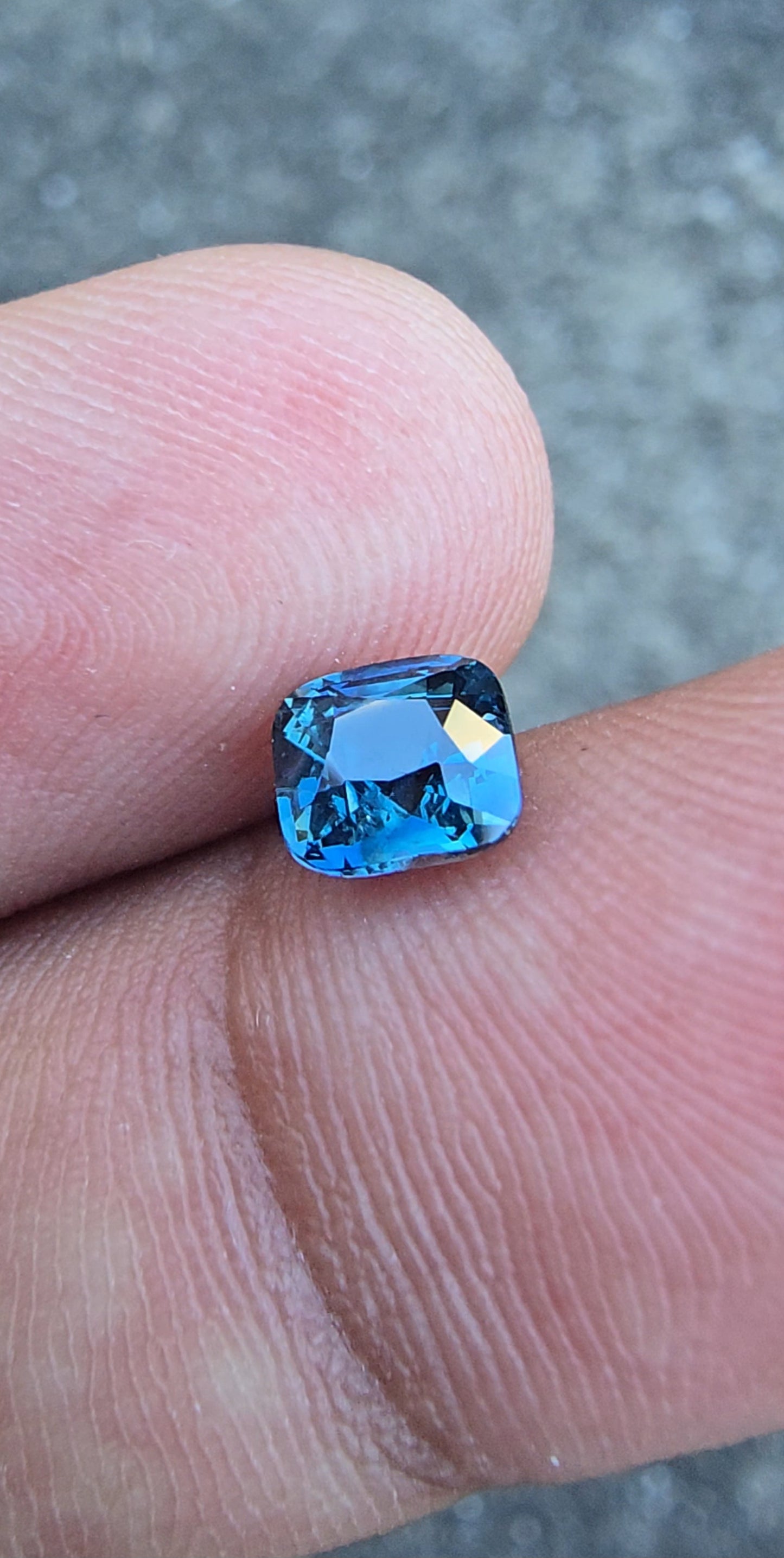 1.00ct Natural Greenish Blue Sapphire | Cushion | Unheated