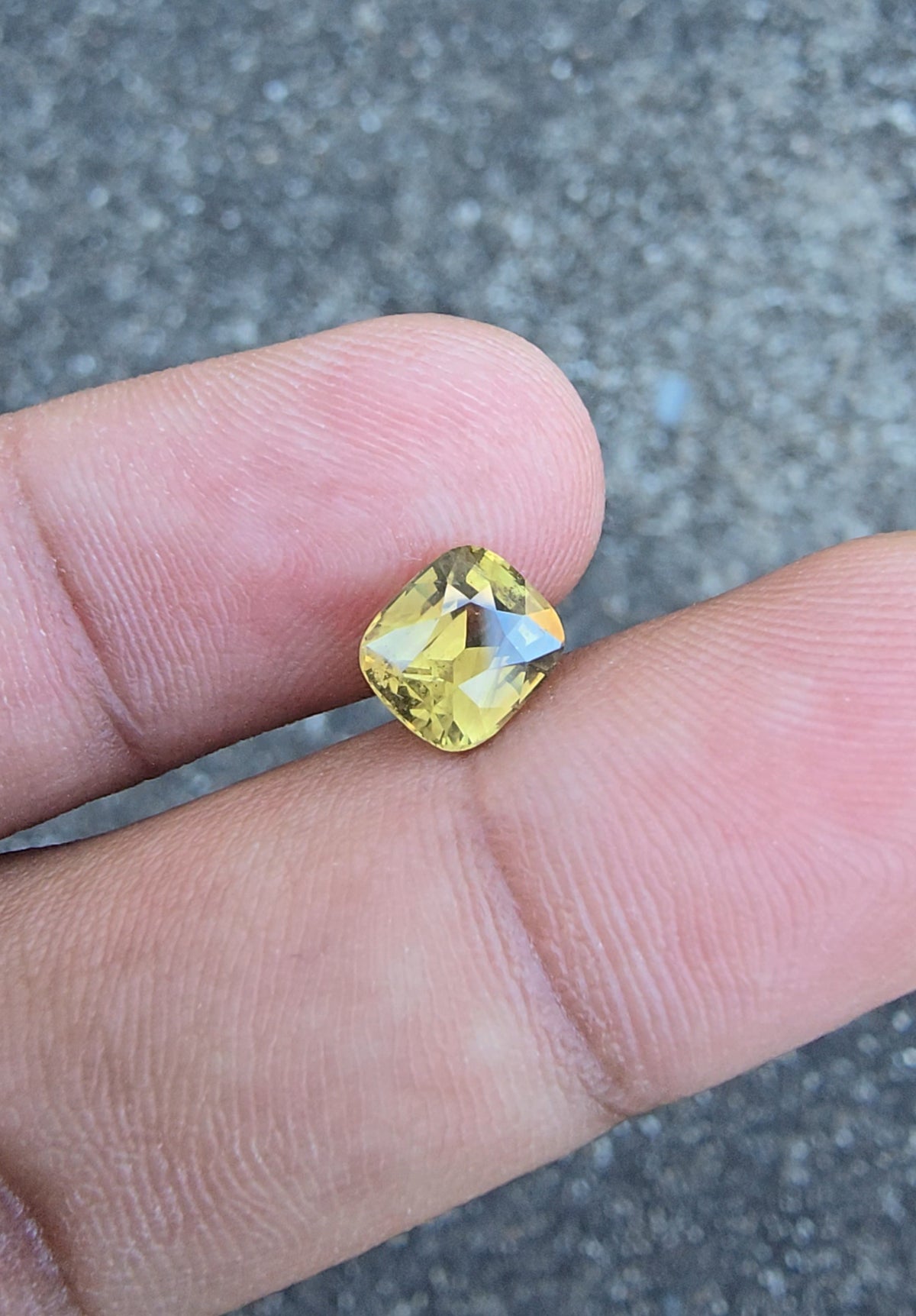 1.90ct Natural Yellow Zircon| Cushion| Unheated