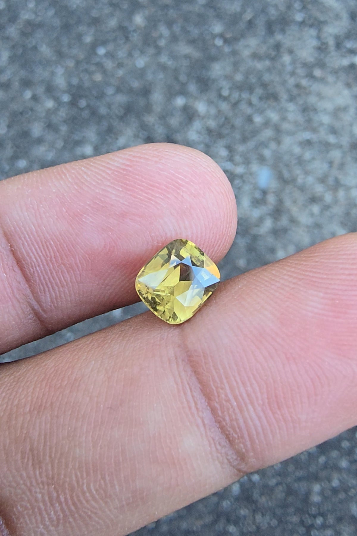 1.90ct Natural Yellow Zircon| Cushion| Unheated