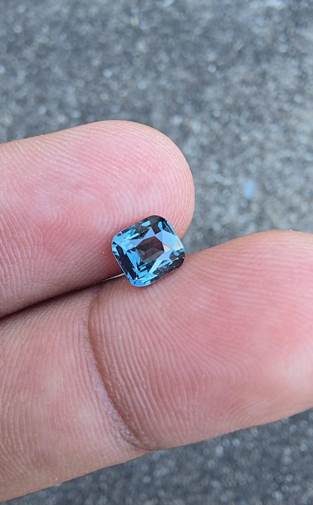1.06ct Natural Blue Green Sapphire | Cushion | Unheated