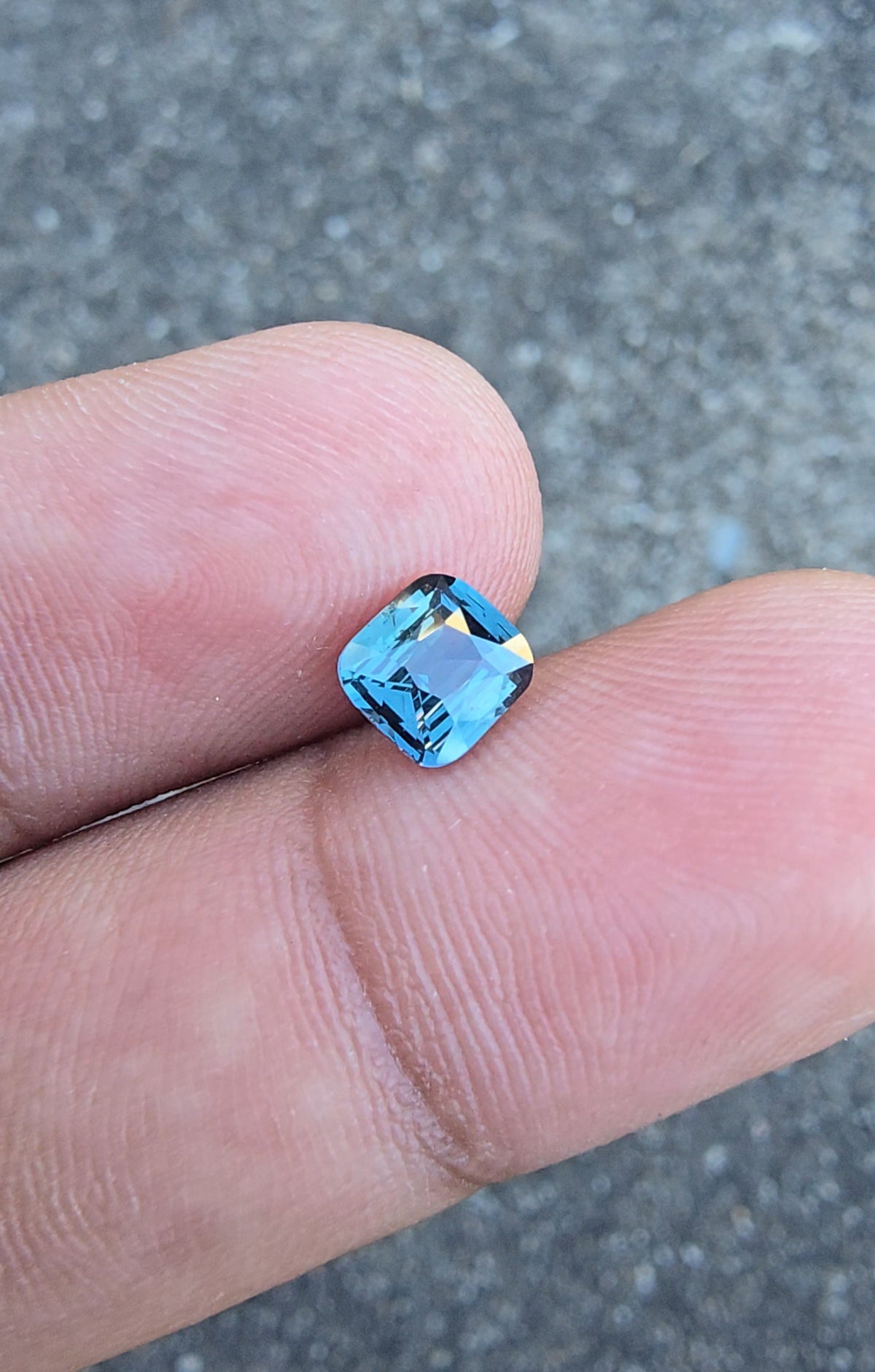 1.06ct Natural Blue Green Sapphire | Cushion | Unheated