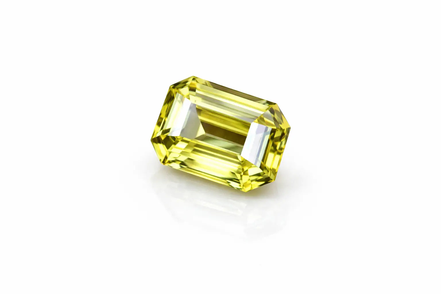 5.16Ct Natural Yellow Zircon | Rectangular | Unheated Lustrous Stones