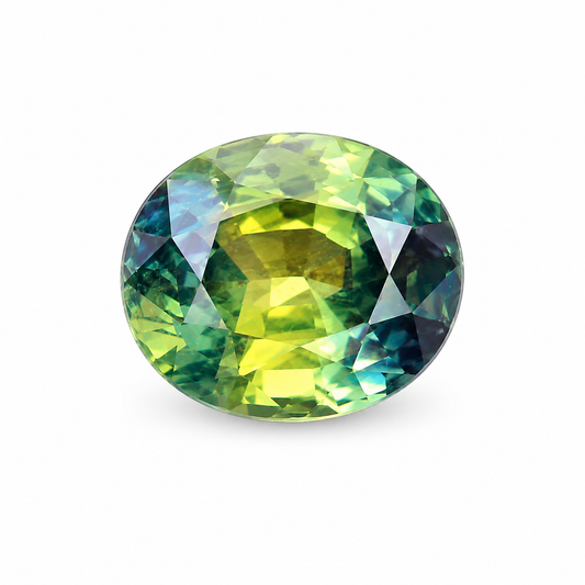 1.57ct Natural Bi-Colour Sapphire | Unheated | Oval Cut