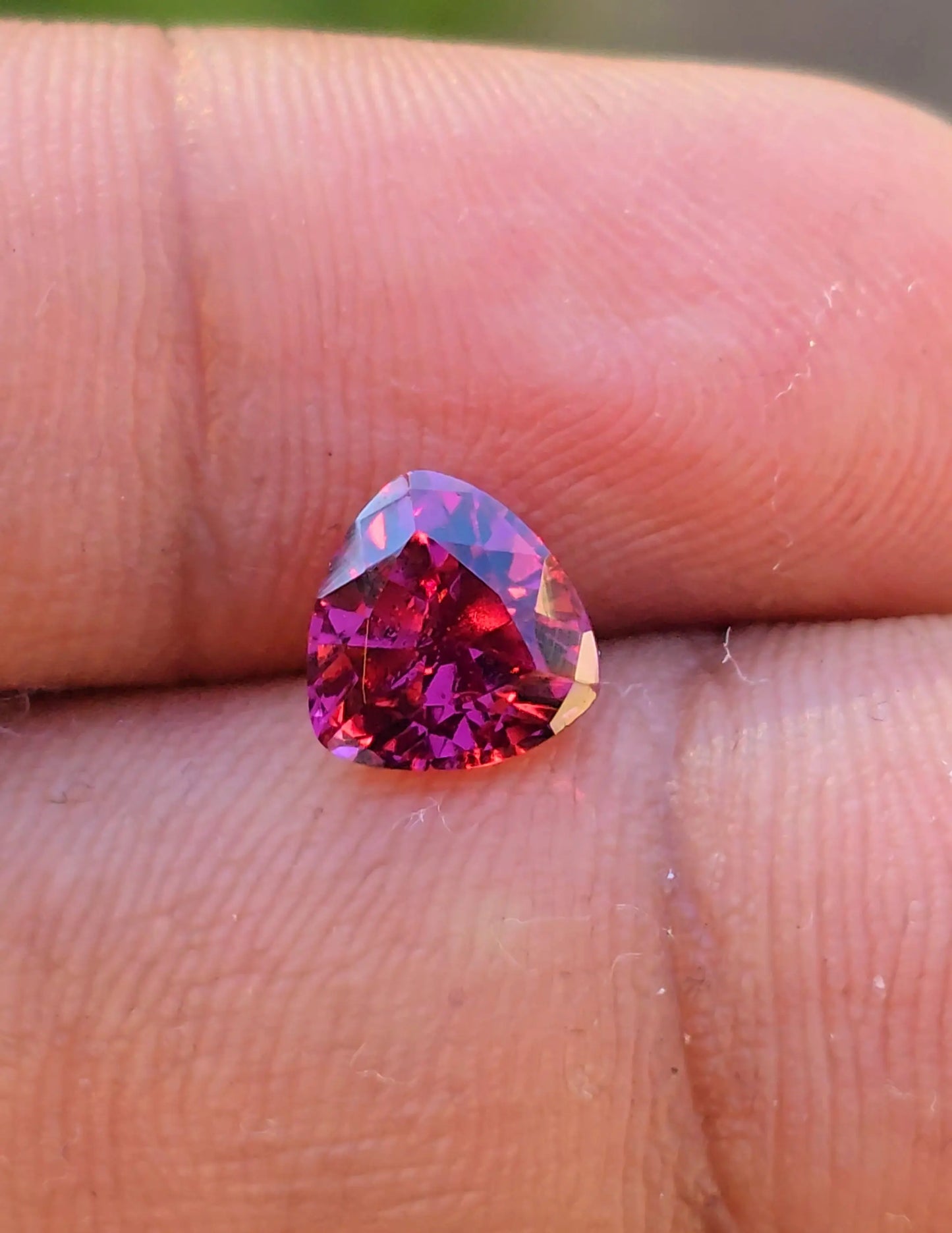 1.78Ct Natural Pyrope garnet | Trillion | Unheated Lustrous Stones