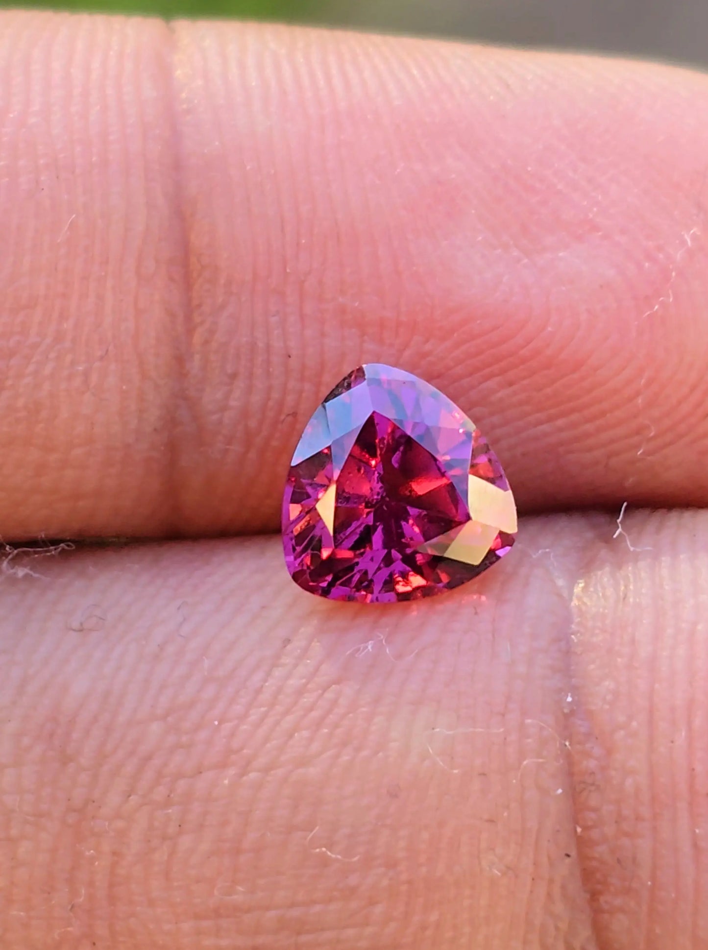 1.78Ct Natural Pyrope garnet | Trillion | Unheated Lustrous Stones