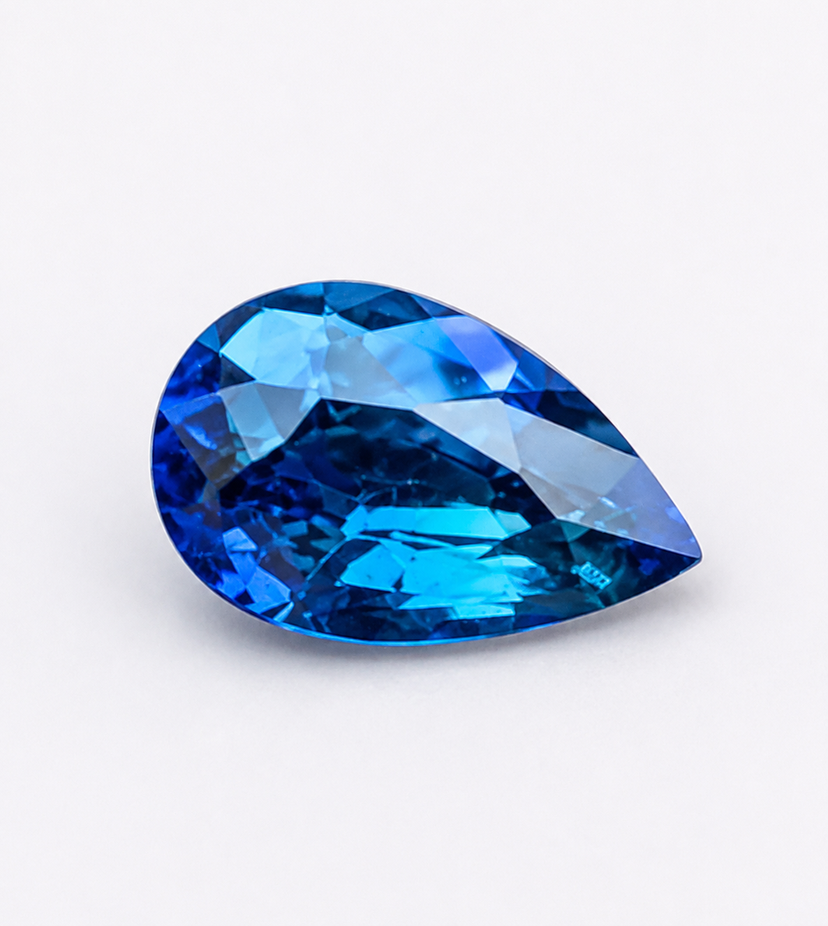 0.87Ct Natural Blue/Teal Sapphire | Pear | Unheated