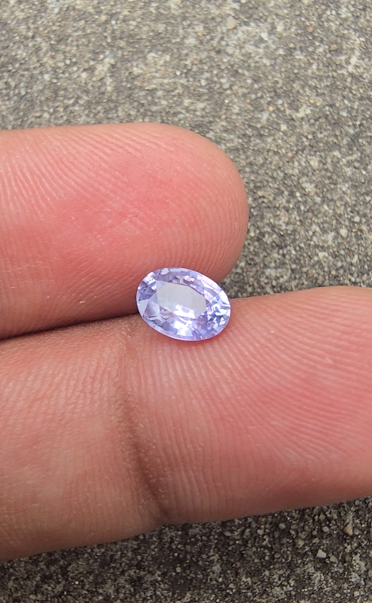 0.93ct Natural Violet Sapphire Oval | Unheated