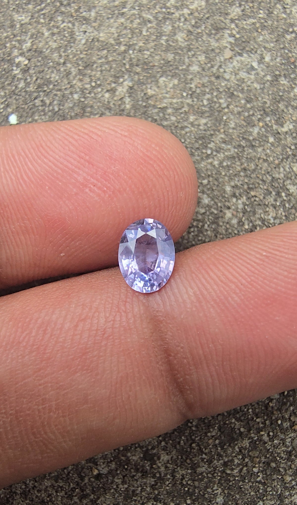 0.93ct Natural Violet Sapphire Oval | Unheated
