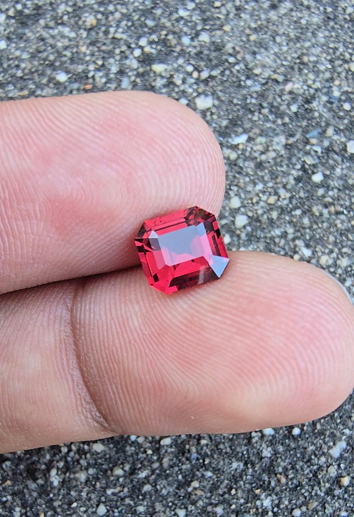 1.55ct Natural Pinkish Red Garnet |Octagon