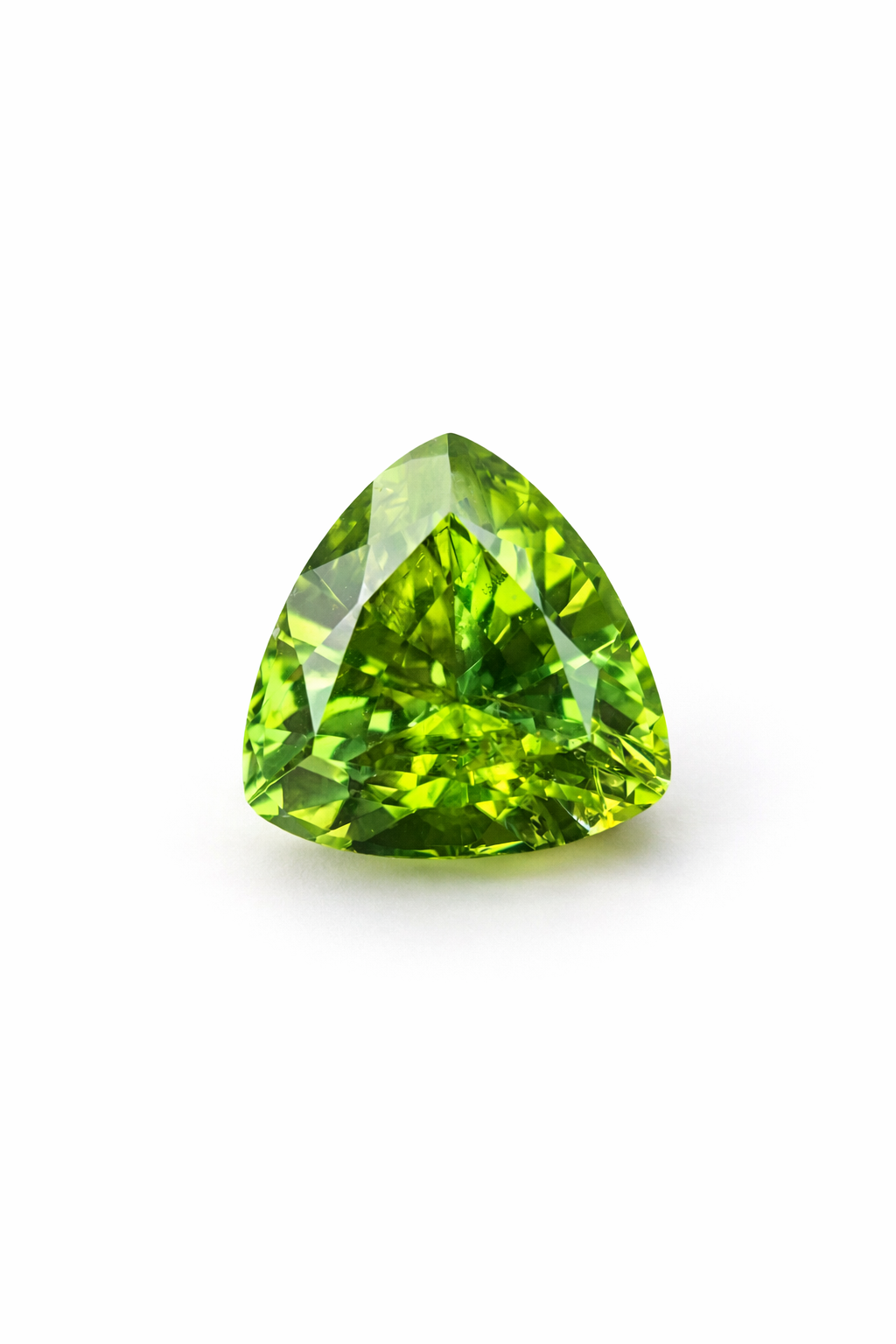 3.09Ct Natural Green Tourmaline| Trillion | Unheated