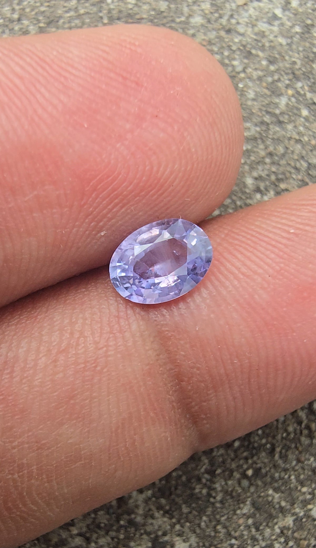 0.93ct Natural Violet Sapphire Oval | Unheated