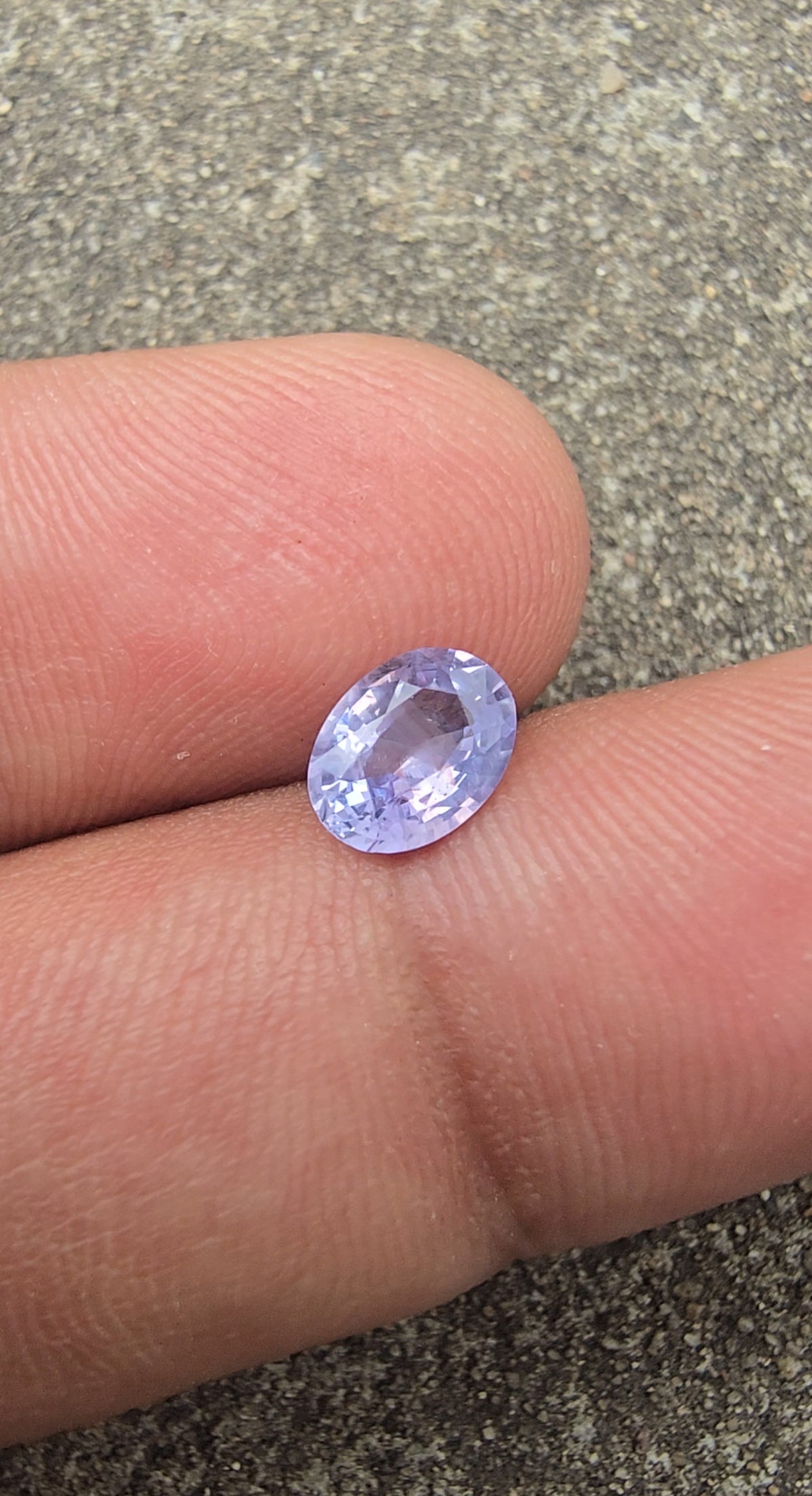 0.93ct Natural Violet Sapphire Oval | Unheated