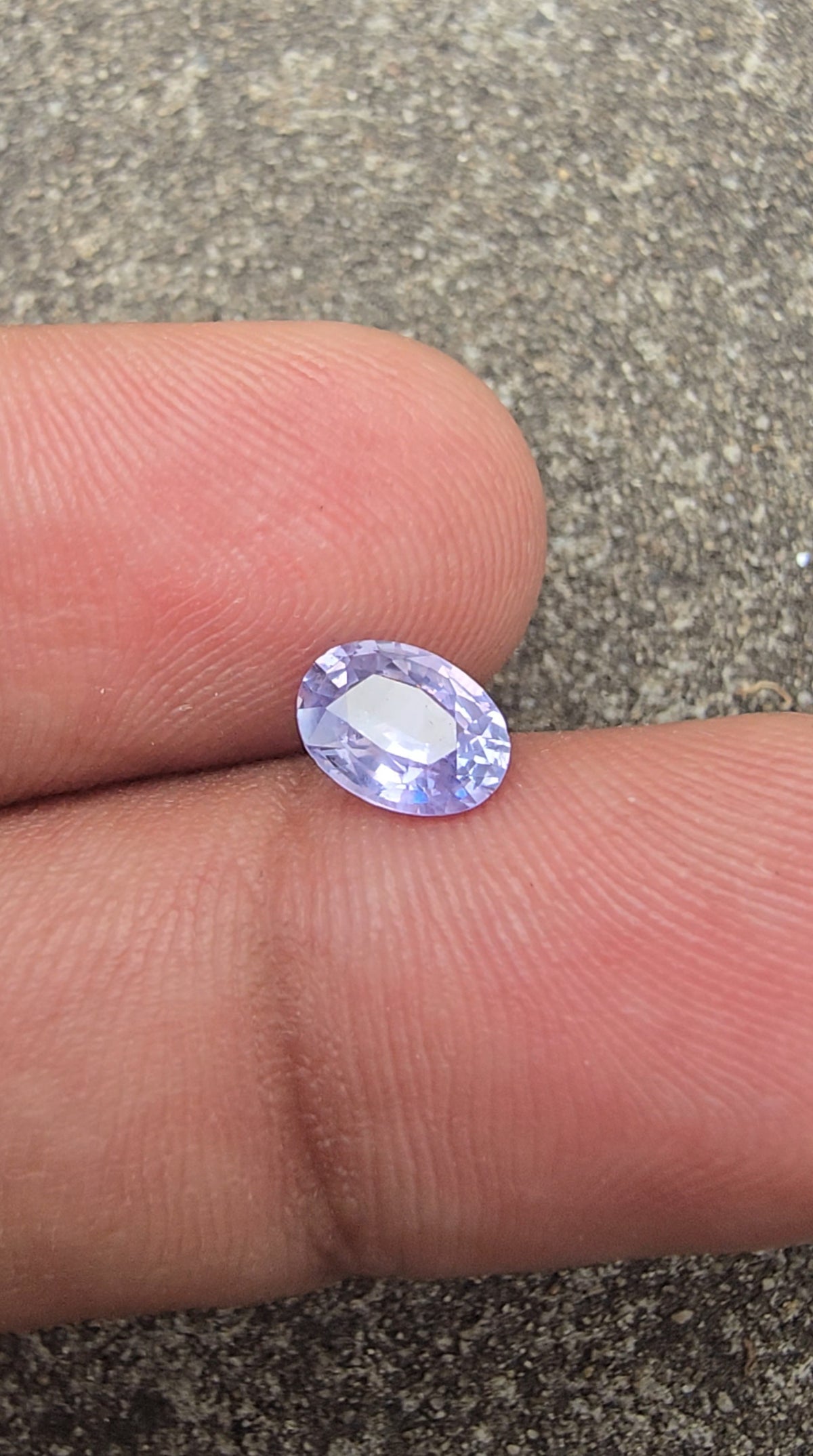 0.93ct Natural Violet Sapphire Oval | Unheated